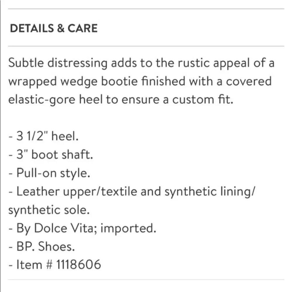 Dolce Vita Gwynn Suede Wedge Booties  10